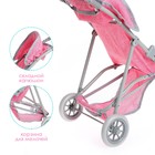 Коляска для кукол летняя, трехколёсная, металлический каркас, МИКС - Фото 3