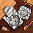 Кухонный набор Доляна «Образ», прихватка 17*17 см, рукавица 26*16 см,100% п/э  (артикул 5985592)  большой выбор товаров оптом и в розницу по низким ценам с доставкой