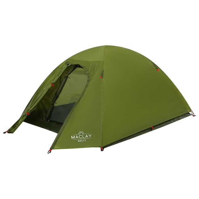 Палатка туристическая Maclay MALI 3, р. 255х180х120 см, 3-местная, двухслойная - фото 1905811734