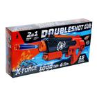 Бластер DOUBLESHOT GUN, стреляет мягкими и гелевыми пулями - фото 4925288