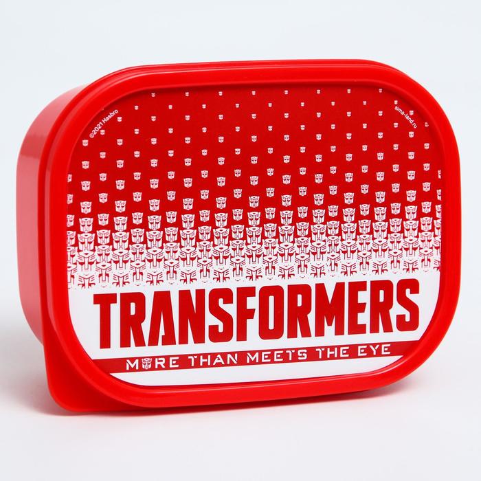 Ланч-бокс прямоугольный 0,5 л "Transformers", Трансформеры - Фото 1