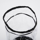Косметичка на шнуре, цвет чёрный/прозрачный - Фото 3