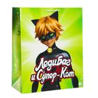 Пакет подарочный «Леди Баг», 335х406х155 мм, цвет красно-зеленый - Фото 2