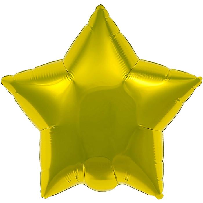 Шар фольгированный 30", звезда, цвет золото - фото 1907260171