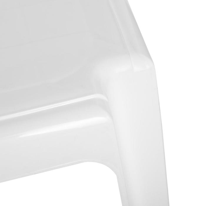 Столик для шезлонга "Элластик", белый,  45 х 45 х 38 см - фото 1908720191