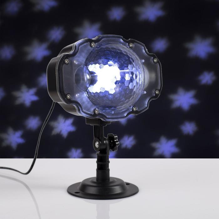 УЦЕНКА Световой прибор «Шар со снежинками», 20×15 см, 12 В, свечение белое - Фото 1