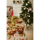 Скатерть Доляна «Украшение к празднику» 145*300 +/- 2 см, 100% п/э - фото 30994190