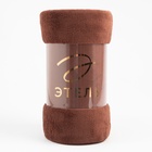 Плед «Этель», 150×200 см, корал-флис, коричневый - Фото 11