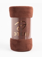 Плед «Этель», 150×200 см, корал-флис, коричневый - Фото 7