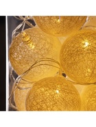 Гирлянда «Нить» 5 м с насадками «Клубки белоснежные», IP20, прозрачная нить, 20 LED, свечение тёплое белое, 220 В - фото 118564191 Гирлянда «Нить» 5 м с насадками «Клубки белоснежные», IP20, прозрачная нить, 20 LED, свечение тёплое белое, 220 В - фото 118564191