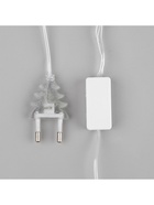 Гирлянда «Нить» 5 м с насадками «Клубки серо-розовые», IP20, прозрачная нить, 20 LED, свечение белое, 220 В - фото 7350047