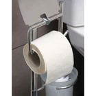 Стойка напольная с держателем для туалетной бумаги, освежителя и ершика, 80 см, хром - Фото 4