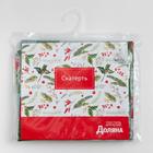 Скатерть новогодняя Доляна "Новогодняя мозаика" 145*180 +/- 2 см, 100% п/э - фото 30303723