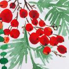 Скатерть новогодняя Доляна "Сhristmas berries" 110*145 +/- 2 см, 100% п/э - Фото 9