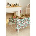 Скатерть новогодняя Доляна «Christmas berries» 145×300 ±2 см - Фото 3