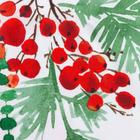 Скатерть новогодняя Доляна "Сhristmas berries" 145*300 +/- 2 см, 100% п/э 7043438 - фото 1667252