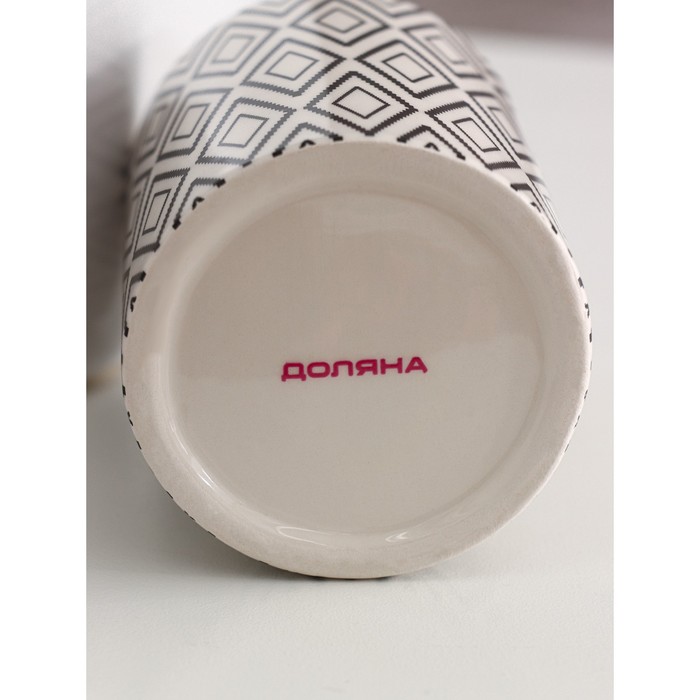Дозатор для жидкого мыла Доляна «Марокко», 380 мл, цвет белый - фото 1908720727