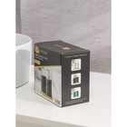 Набор аксессуаров для ванной комнаты SAVANNA «Натура», 2 предмета (дозатор 400 мл, стакан, на подставке), цвет бело-серый - фото 24586319