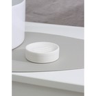 Мыльница керамическая Доляна «Модерн», цвет бело-серый - фото 9306889