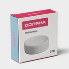 Мыльница керамическая Доляна «Модерн», бело-серая - Фото 5