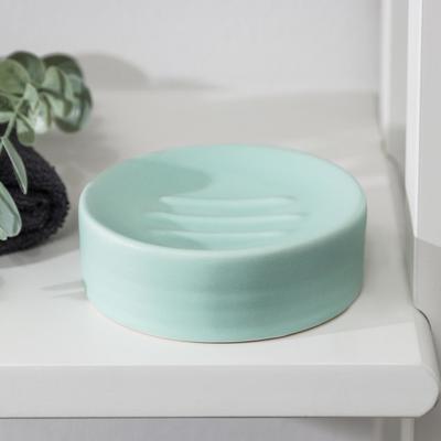 Мыльница керамическая Доляна «Модерн», цвет мятный