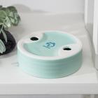 Мыльница керамическая Доляна «Модерн», цвет мятный - Фото 2