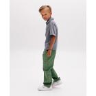 Брюки для мальчика MINAKU: Casual collection KIDS, цвет оливковый, рост 104 - Фото 2