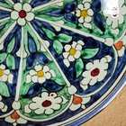 Тарелка Риштанская Керамика "Цветы", синяя, глубокая, 20 см МИКС - Фото 5