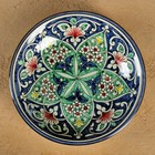 Тарелка Риштанская Керамика "Цветы", синяя, глубокая, 20 см МИКС - Фото 6