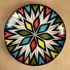 Набор чайный Риштанская керамика «Атлас», 9 предметов: чайник 800 мл, пиалы 200 мл, ляган, разноцветный - Фото 9