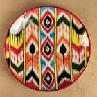 Набор чайный Шафран «Риштанская Керамика», 9 предметов: чайник 800 мл, пиалы 6 шт. 200 мл, ляган, блюдце, жёлтый - Фото 9