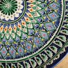 Ляган узбекский Риштанская керамика «Узоры», для плова, d=41 см, синий МИКС - Фото 3