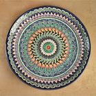 Ляган узбекский Риштанская керамика «Узоры», для плова, d=41 см, синий МИКС - Фото 7