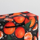 Пакет-коробка «Мандарины», 28 х 20 х 13 см, Новый год - Фото 6