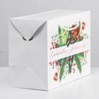 Пакет-коробка «Счастливого Нового года», 28 × 20 × 13 см - фото 804537115