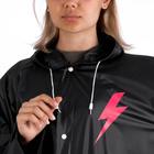 Дождевик-плащ Girl power, размер 42-48, 60 х 110 см, цвет чёрный  (артикул 6827259)  большой выбор товаров оптом и в розницу по низким ценам с доставкой