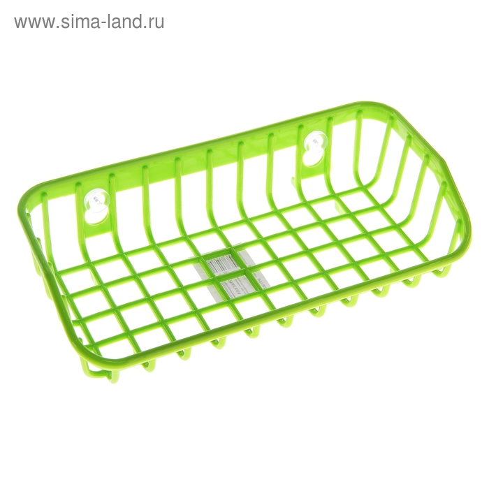 Полочка в ванную "Решетка", на присосках, цвета МИКС - Фото 1