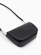 Сумка женская мессенджер TEXTURA на магните, 15×6×13 см, с текстурой под рептилию, чёрная 7023996