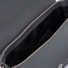 Сумка женская TEXTURA, мессенджер, маленький размер, цвет серый - Фото 3