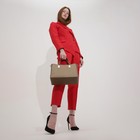 Сумка-тоут TEXTURA на молнии, цвет бежевый - Фото 4