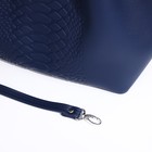 Сумка-тоут на молнии, цвет синий - Фото 6