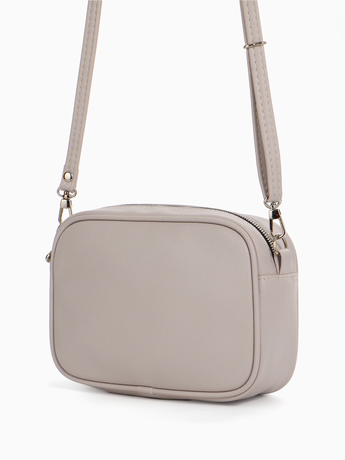 Сумка женская кросс-боди TEXTURA на молнии, 19×7×15 см, бежевая - Фото 1