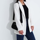 Сумка женская кросс-боди TEXTURA на молнии, 19×7×15 см, чёрная - Фото 10