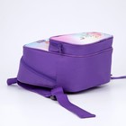 Рюкзак «Сказочный единорог», 20х11х28 см, отд на молнии, н/карман, фиолетовый - Фото 4