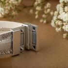 Браслет кожа «На магните» нэйчурал, белый в золоте, 19.5 см - Фото 2