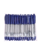 УЦЕНКА Ручка шариковая 0,5мм синяя, корпус прозрачный с резиновым держателем (штрихкод на штуке) 129 - Фото 5