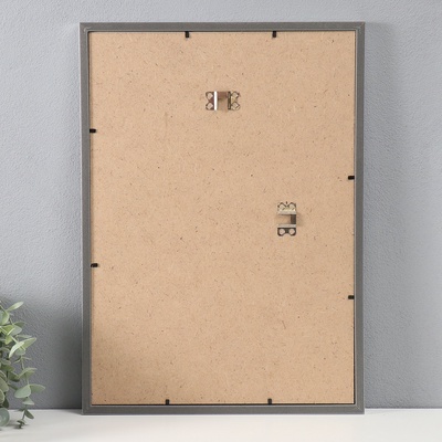 Фоторамка пластик "МИРАМ" 29.7х42 см, (A3) 636421, серебро (пластиковый экран)