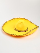 УЦЕНКА Карнавальная шляпа «Сомбреро», жёлтая - Фото 1