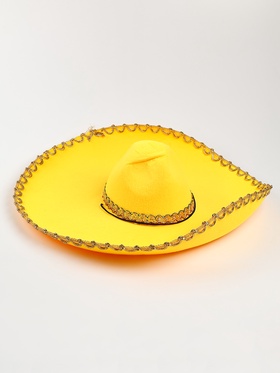 {{photo.Alt || photo.Description || 'УЦЕНКА Карнавальная шляпа «Сомбреро», жёлтая'}}