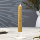 Свеча античная "Винтаж", 17х1,8  см, лакированная золотой металлик - фото 9307901